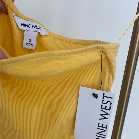 NWT yellow one shoulder dress Nine West - Picture 3 of 4